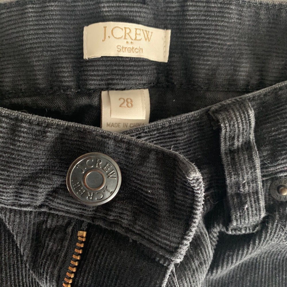 J Crew Factory black corduroy jeans
